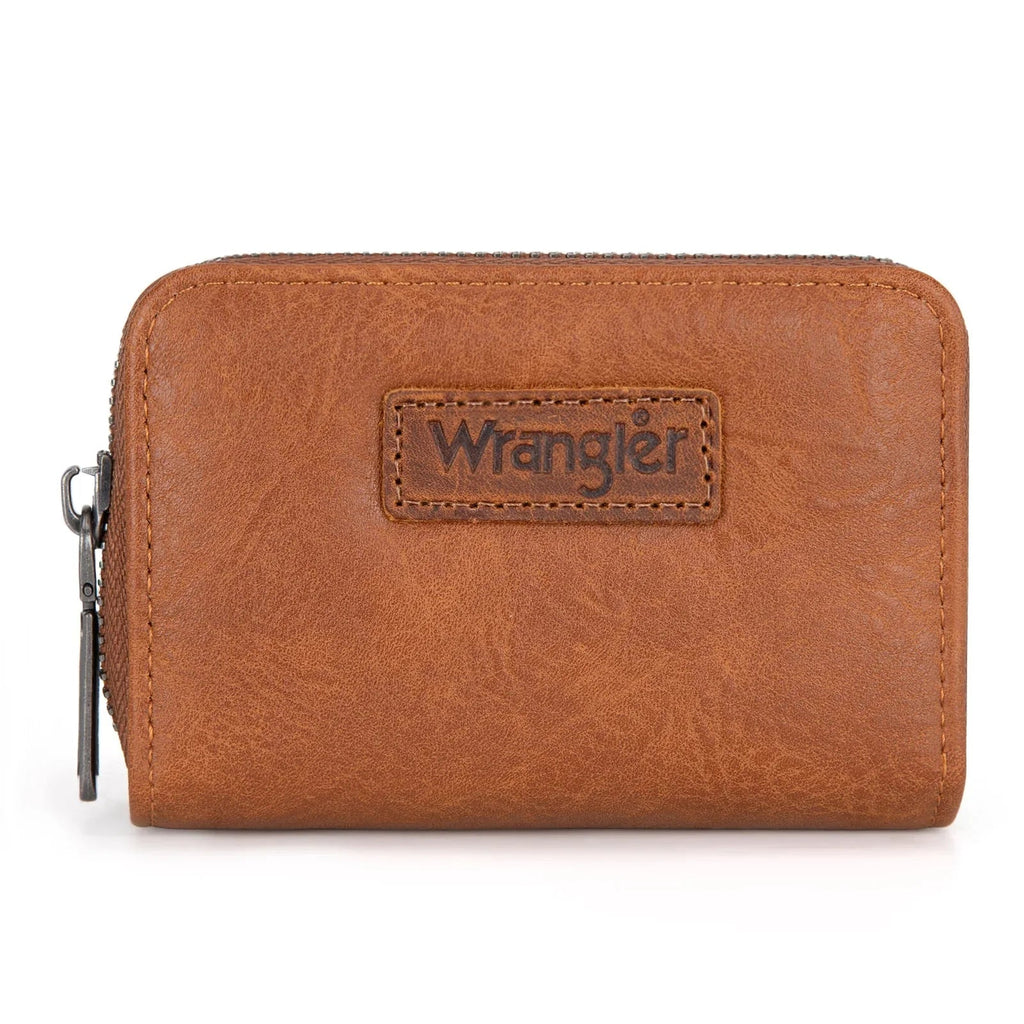 Wrangler Western 3-Piece Mini Crossbody Set — Saddle Color (Bag + Coin Wallet + Card Case) - Rooted & Reckless Co.