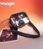 Wrangler Western Clear Stadium Crossbody Bag — Game-Day-Ready Western Statement (Brown) - Rooted & Reckless Co.