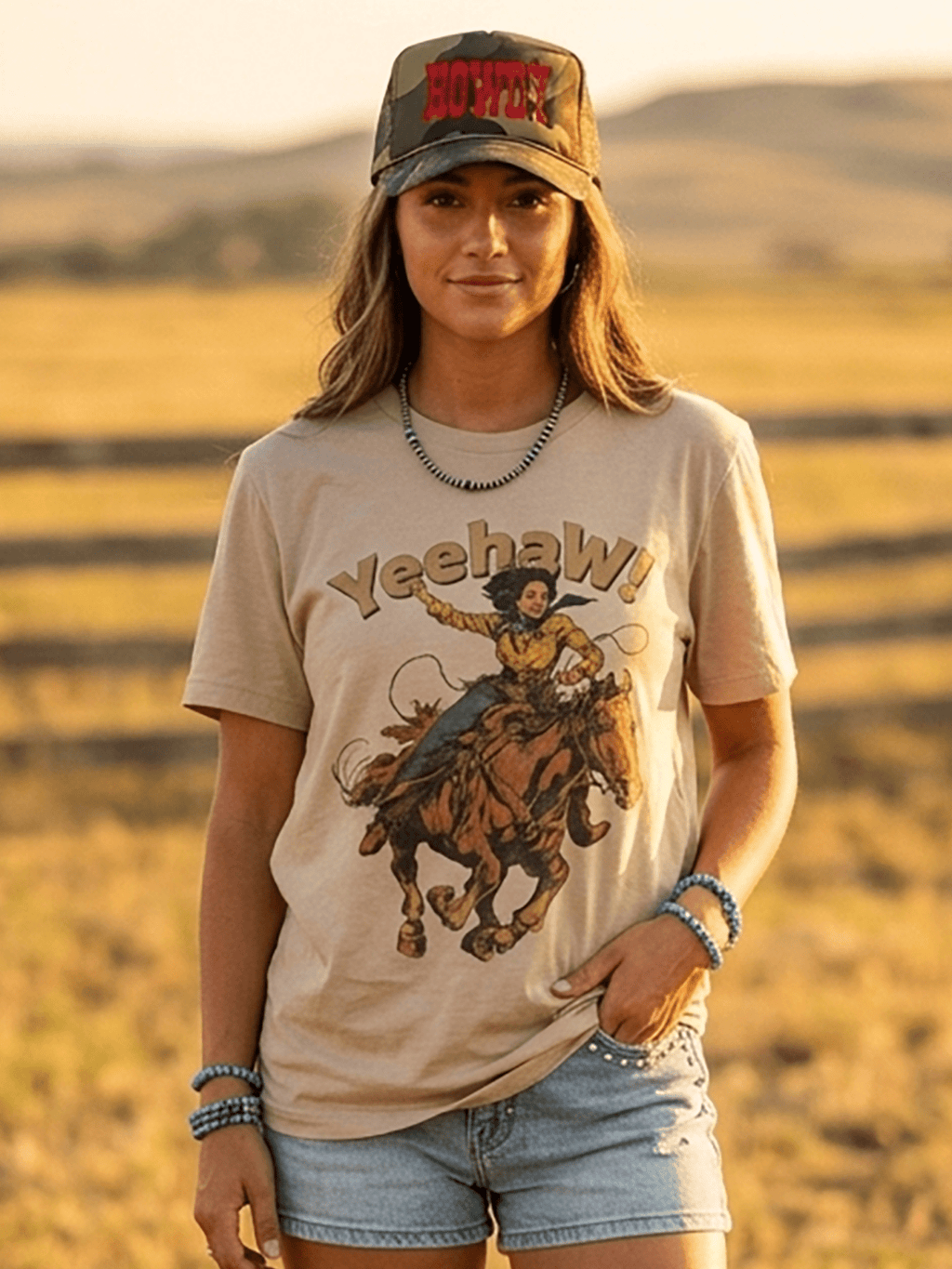 Yeehaw! Cowgirl Graphic Tee - Rooted & Reckless Co.
