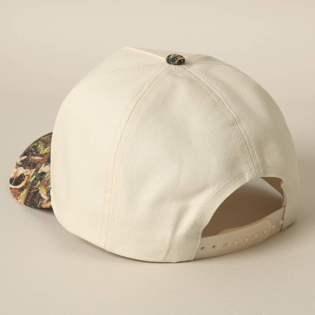 "You Look Like You Love Me" Embroidered Camo Trucker Hat — Cheeky Statement with Adjustable Snapback - Rooted & Reckless Co.