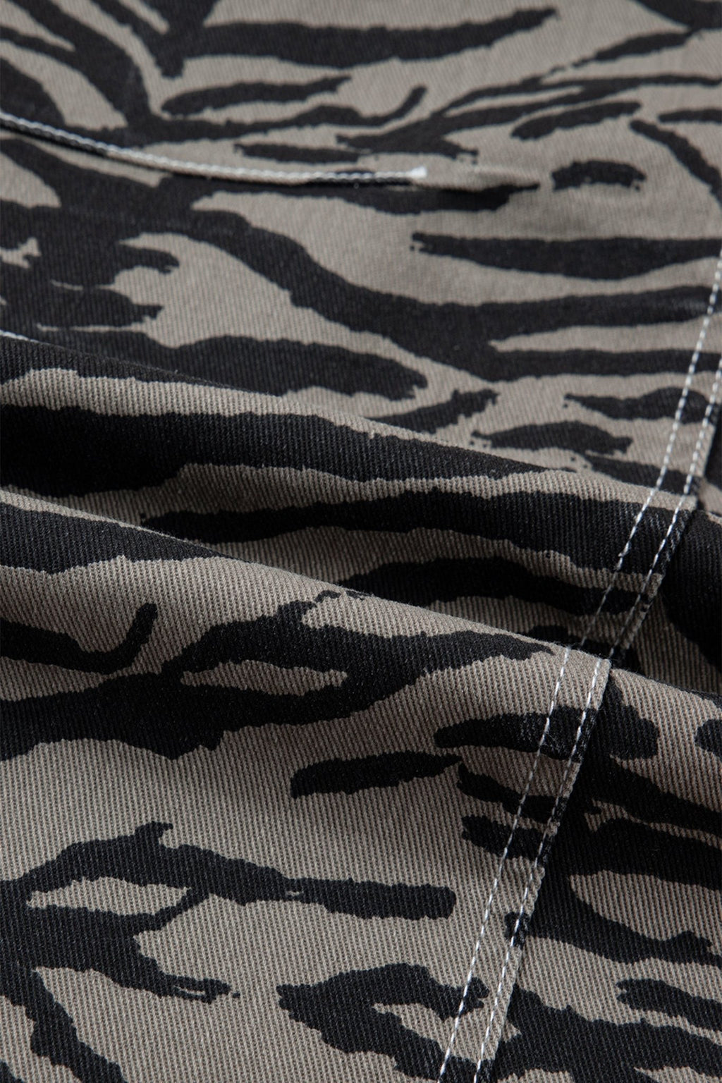 Zebra Stripe Denim Wide Barrel Leg Jeans - Rooted & Reckless Co.
