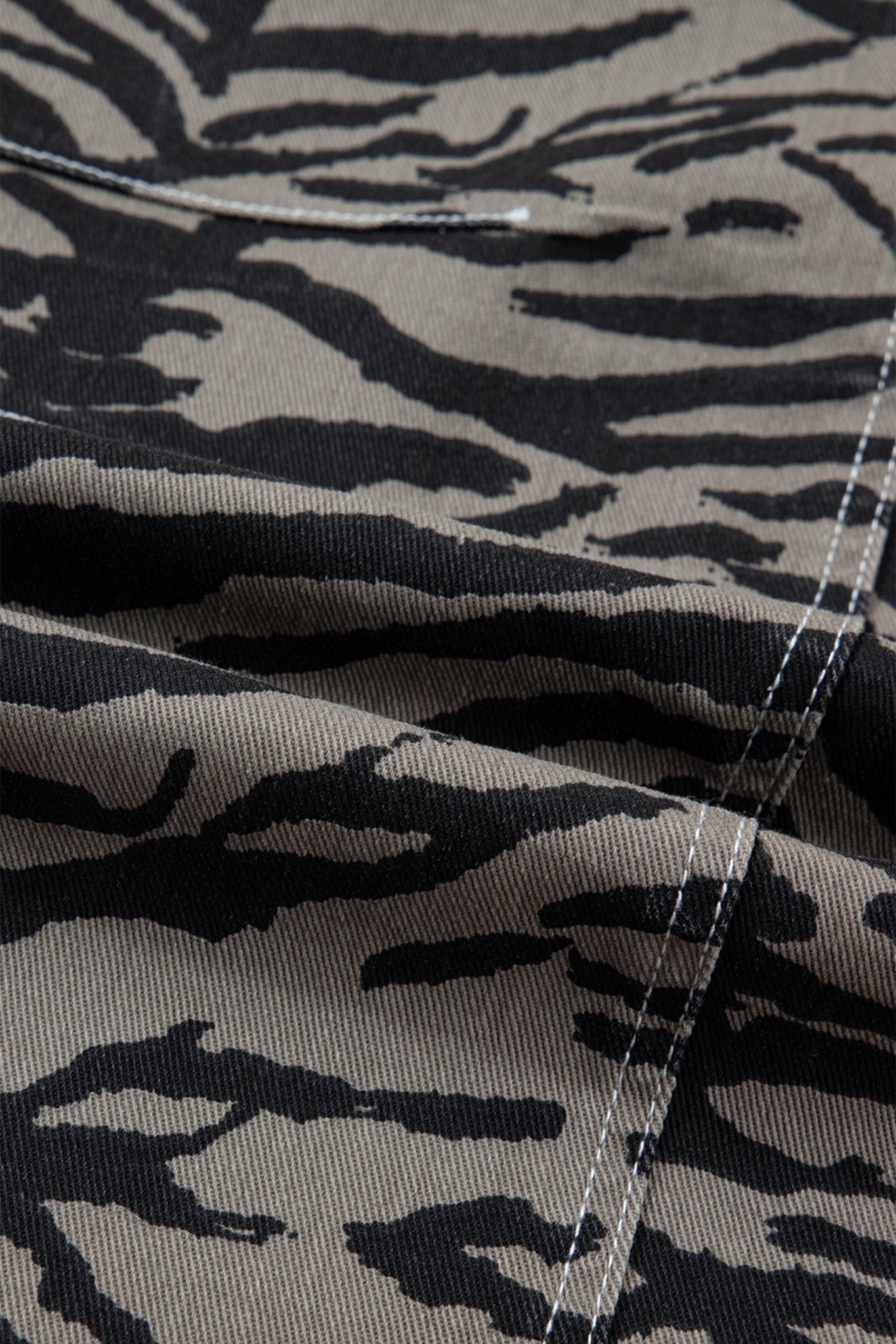 Zebra Stripe Denim Wide Barrel Leg Jeans - Rooted & Reckless Co.