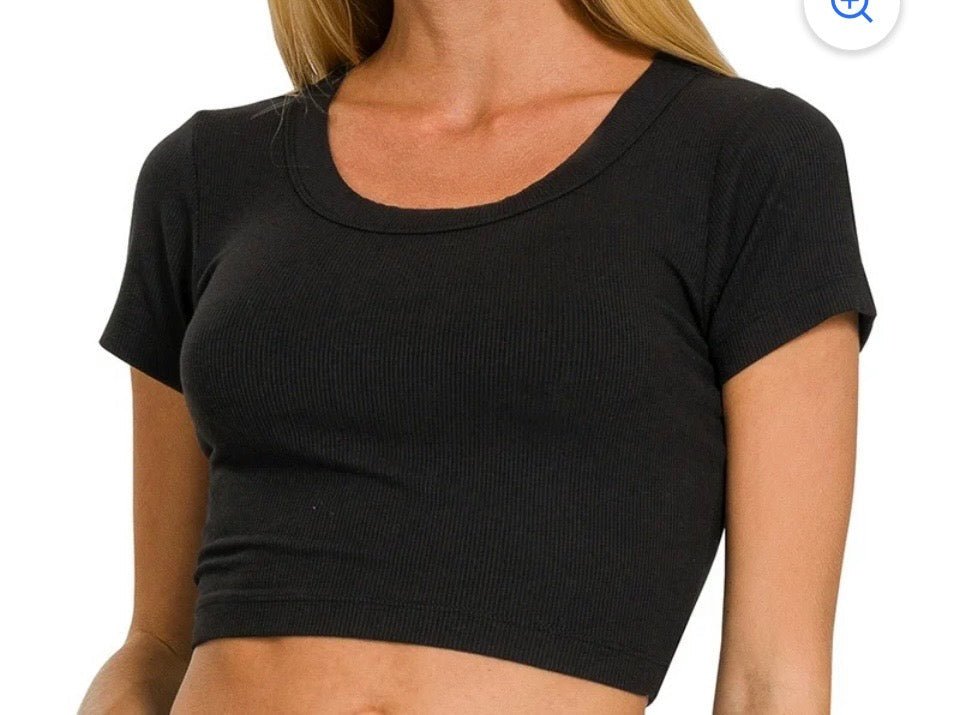 Zenana Crop Shirt - Rooted & Reckless Co.