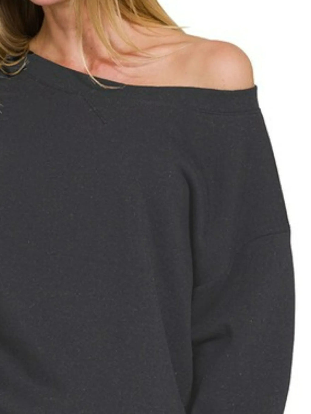 Zenana Fleece Boat Neck Sweatshirt and Shorts Set - Rooted & Reckless Co.