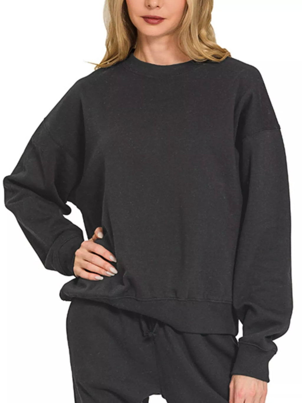 Zenana Fleece Long Sleeve Pullover & Jogger Set - Rooted & Reckless Co.