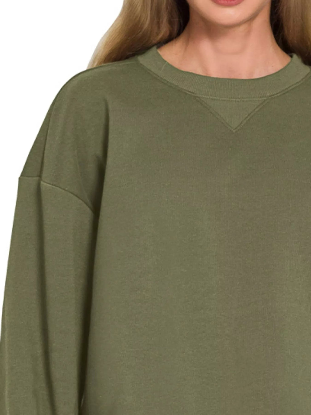 Zenana Fleece Long Sleeve Sweatshirts & Shorts Set - Rooted & Reckless Co.