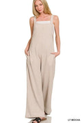 Zenana Knit Waffle Wide Leg Overalls - Rooted & Reckless Co.