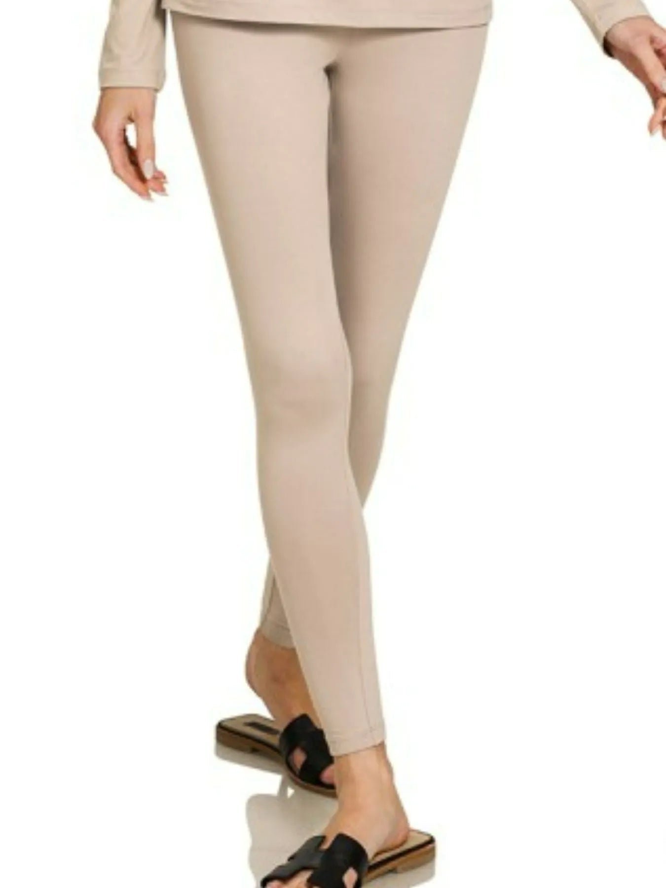 Zenana Microfiber Round Neck Top and Leggings Set - Rooted & Reckless Co.