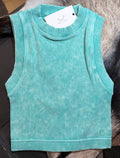 Zenana Mineral Wash Ribbed Tank - Rooted & Reckless Co.