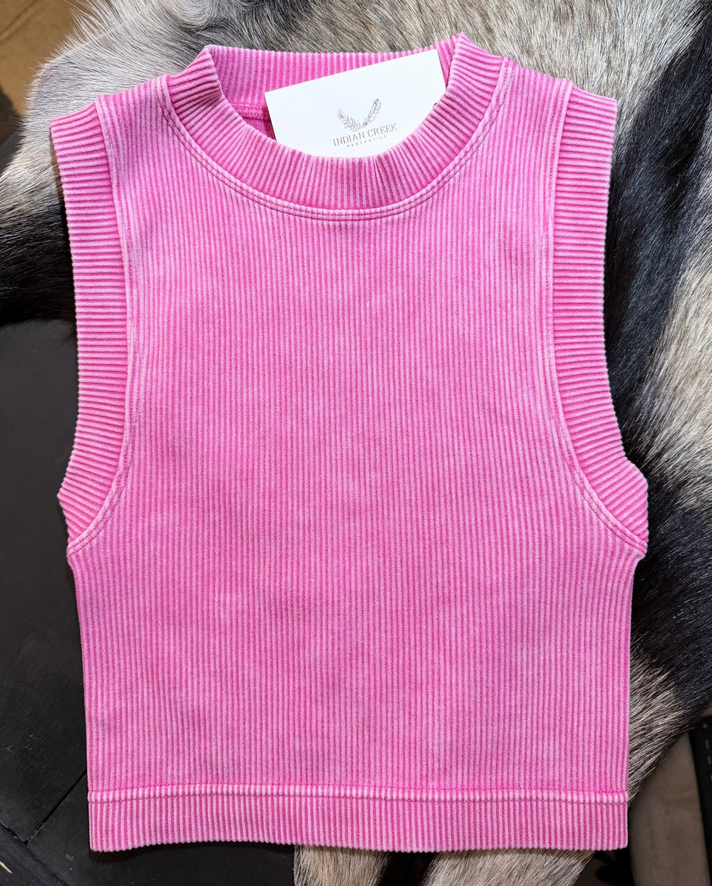 Zenana Mineral Wash Ribbed Tank - Rooted & Reckless Co.