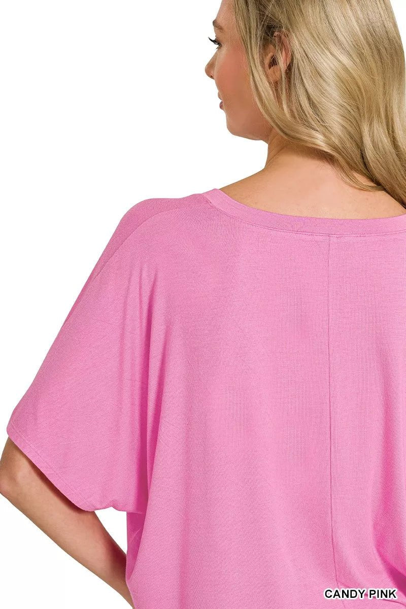 Zenana V-neck Oversized Top & Pants Set - Rooted & Reckless Co.