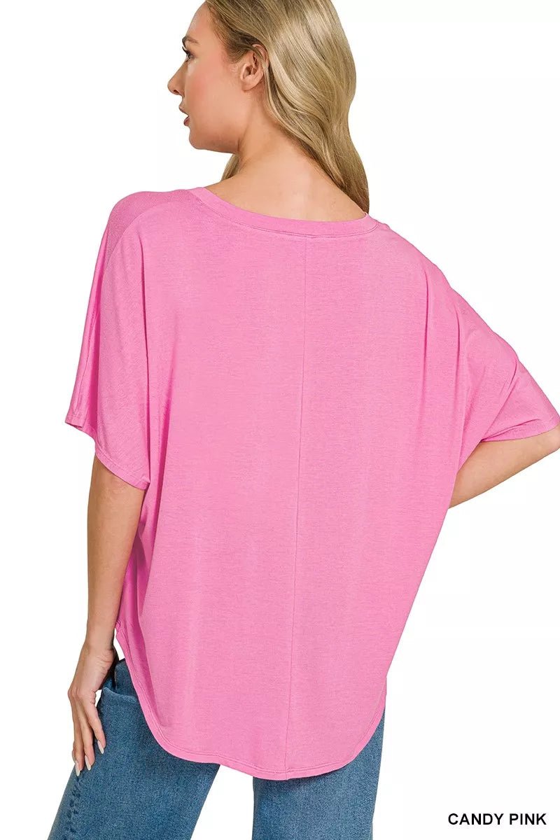 Zenana V-neck Oversized Top & Pants Set - Rooted & Reckless Co.