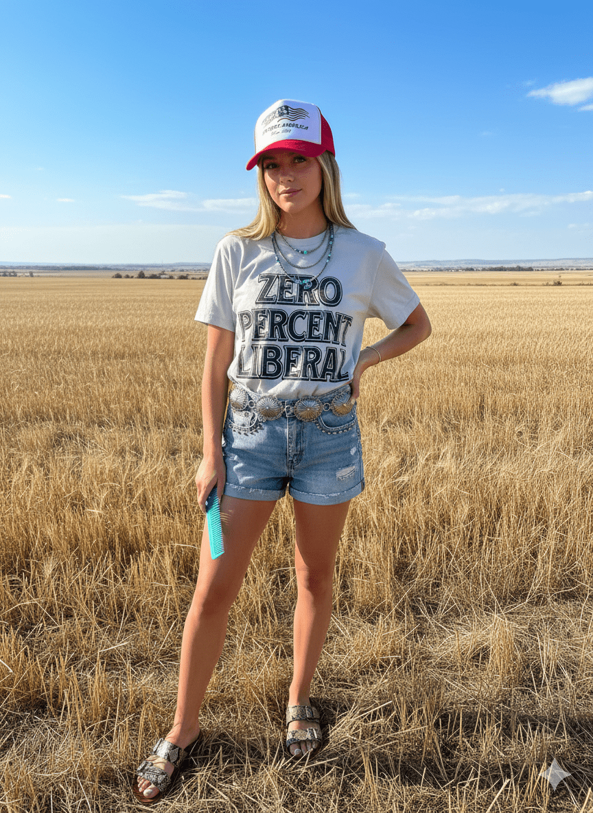 Zero Percent Liberal Graphic Tee - Rooted & Reckless Co.